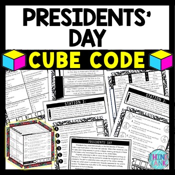 Presidents' Day Cube Stations - Reading Comprehension Activity - February