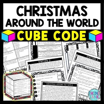 Christmas Holidays Around the World Cube Stations - Reading Comprehension