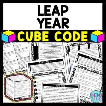 Leap Year Cube Stations - Reading Comprehension Activity - February