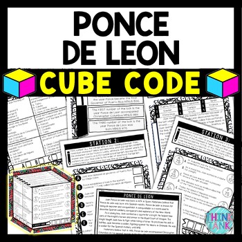 Juan Ponce de Leon Cube Stations - Reading Comprehension Activity - Explorers