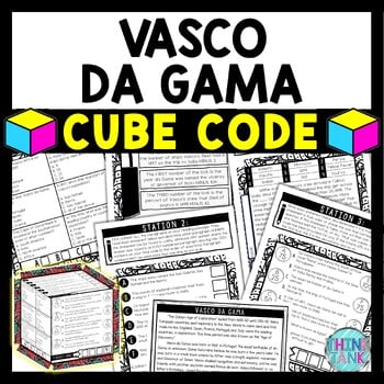 Vasco Da Gama Cube Stations - Reading Comprehension Activity - Explorers