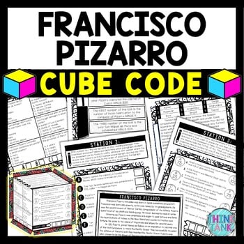 Francisco Pizarro Cube Stations - Reading Comprehension Activity - Explorers