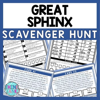 Great Sphinx Scavenger Hunt - Reading Comprehension Activity - Ancient Egypt