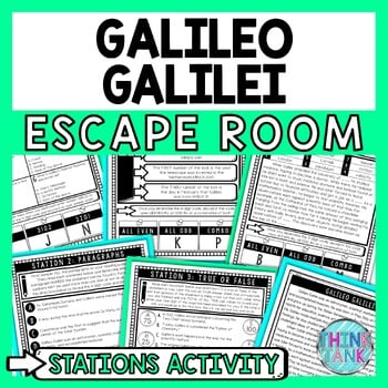 Galileo Escape Room Stations - Reading Comprehension Activity - Solar System