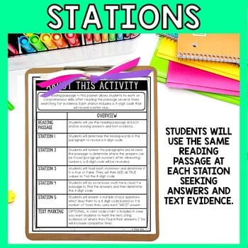 Thomas Edison Escape Room Stations - Reading Comprehension Activity - Inventors - Image 4