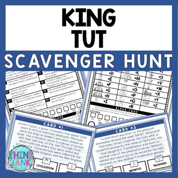 King Tut Scavenger Hunt - Reading Comprehension Activity - Ancient Egypt