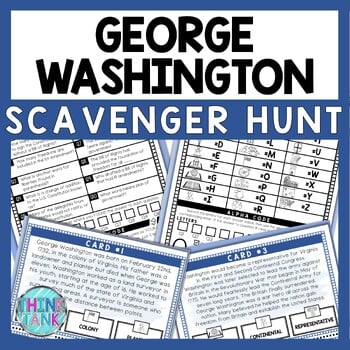 George Washington Scavenger Hunt - Reading Comprehension Activity