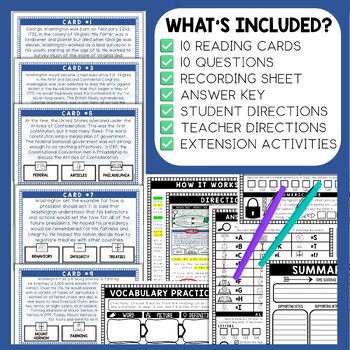 George Washington Scavenger Hunt - Reading Comprehension Activity - Image 2