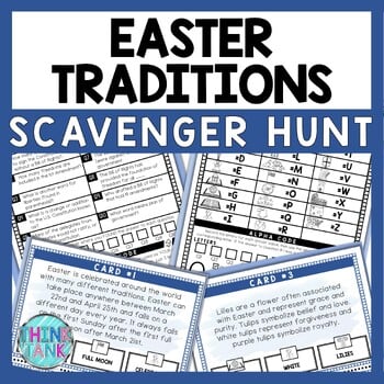 Easter Traditions Around the World Scavenger Hunt - Reading Comprehension