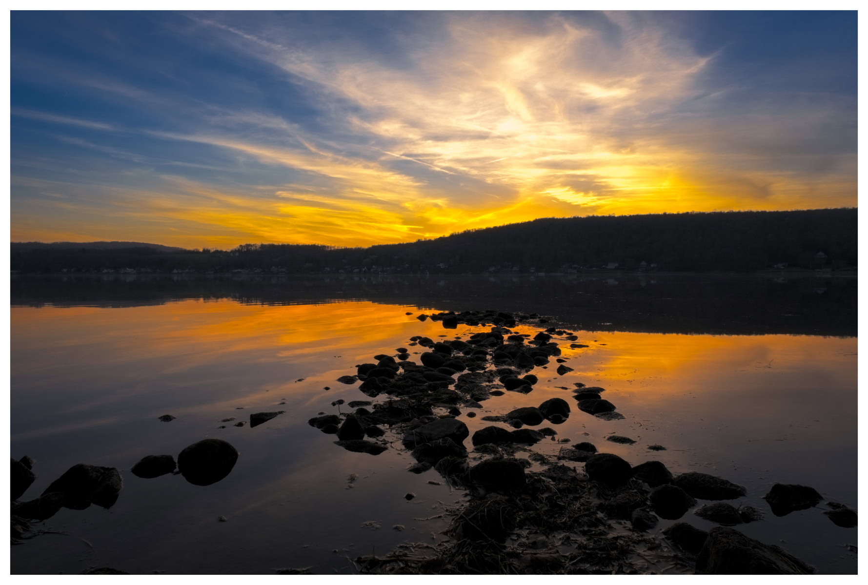 Bright Glow Between Finger Lakes