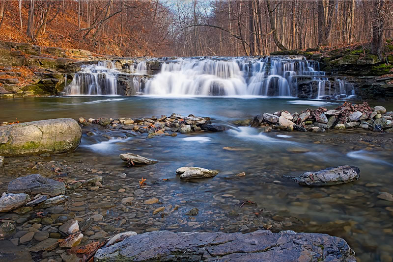 Waterfall at Great Gully Falls