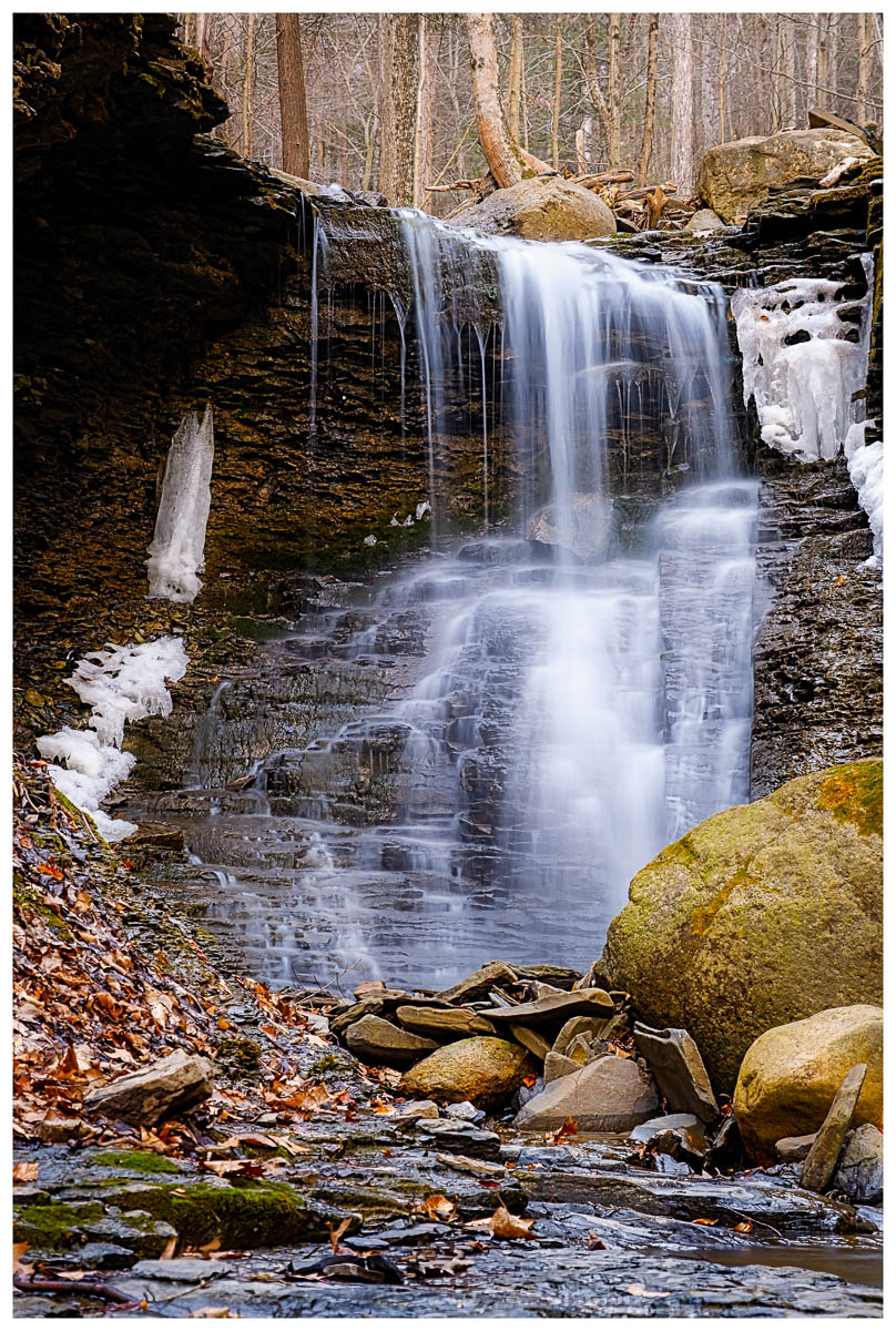 It was an adventure to get to this secret waterfalls in an unnamed stream. Not many people have seen this one.