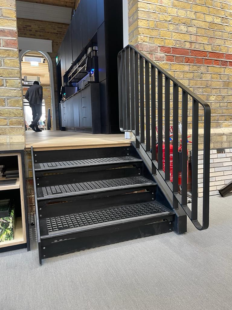 custom metal exterior steps