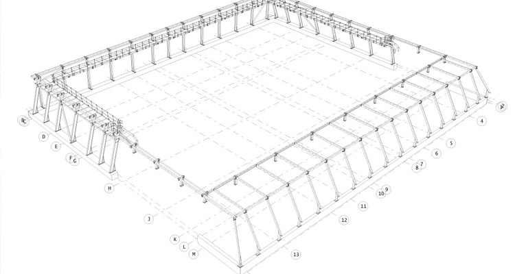 schematics for overhead steelwork chamberlain square
