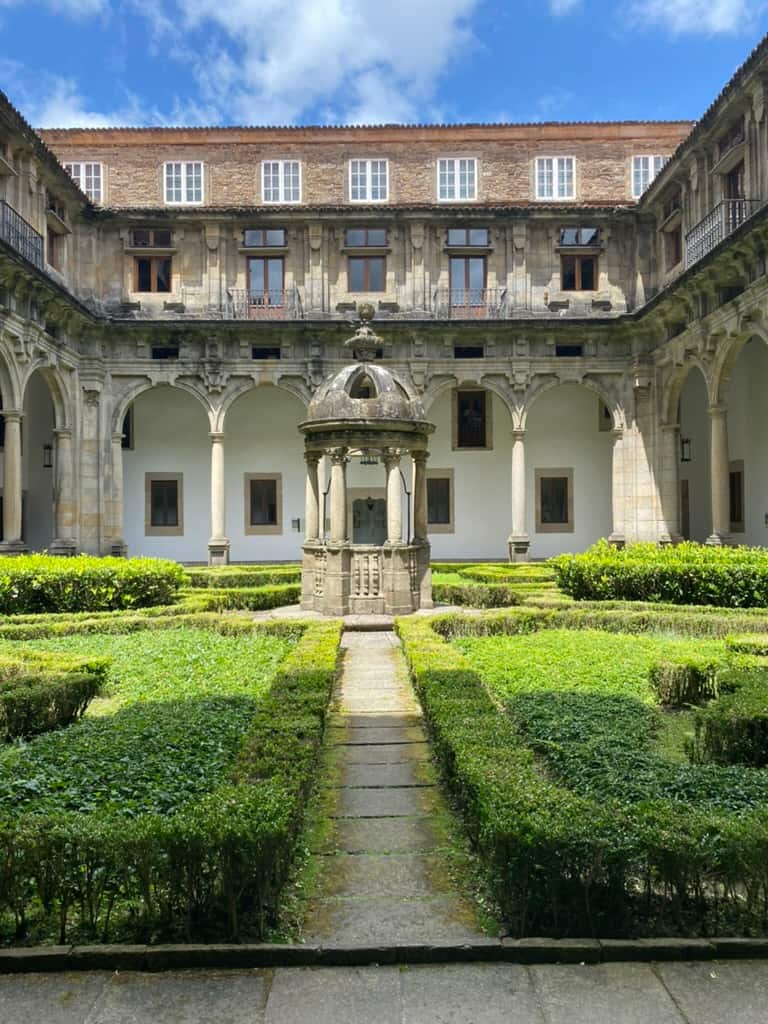 Courtyard in the Parador Hotel in Santiago de Compostela