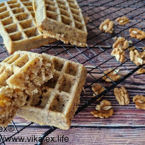 Walnuss-Ofenwaffeln