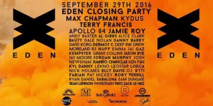 Eden Ibiza slotfeest 2016