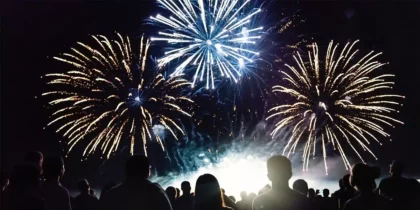 Feux d'artifice de San Ciriaco depuis Ocean Drive Ibiza