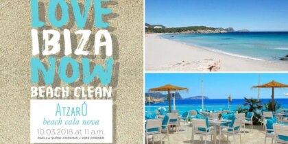 Reinigung des Strandes von Cala Nova mit Love Ibiza Now und Atzaró Beach