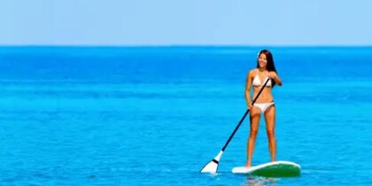 Paddle Surf in Ibiza (Rowing Surf)