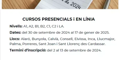 Cours de catalan à Ibiza avec l'Institut d'Études Baléares