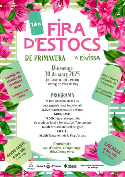Foire aux stocks de printemps, Ibiza, Mer, Bienvenue à Ibiza Foire boursière d'Ibiza avec musique et activités