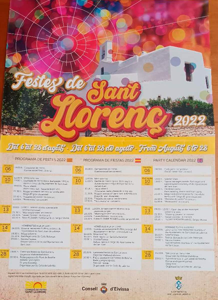 Festiviteiten van San Lorenzo 2022