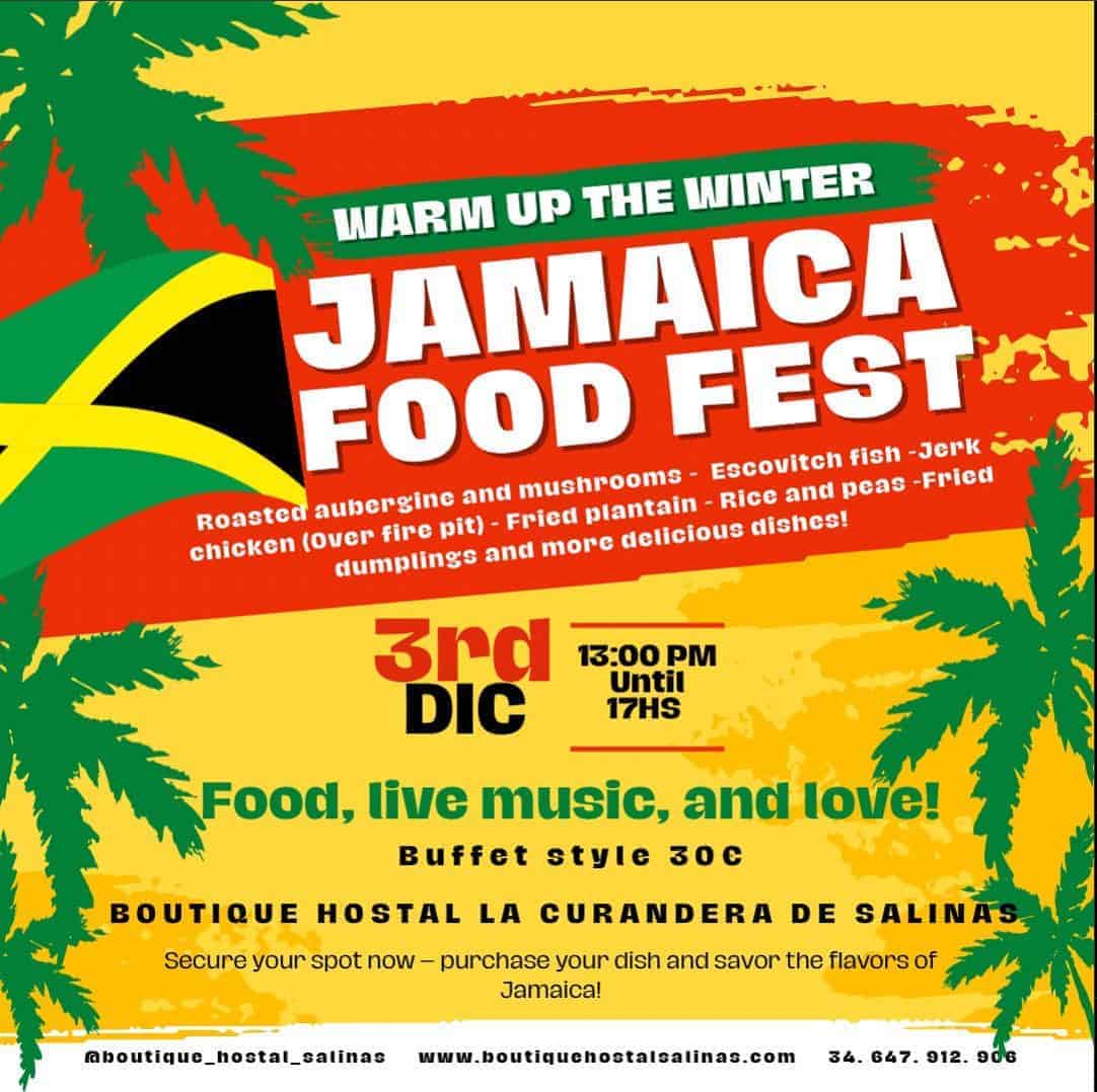 Jamaica Food Fest im Boutique Hostal La Curandera de Salinas