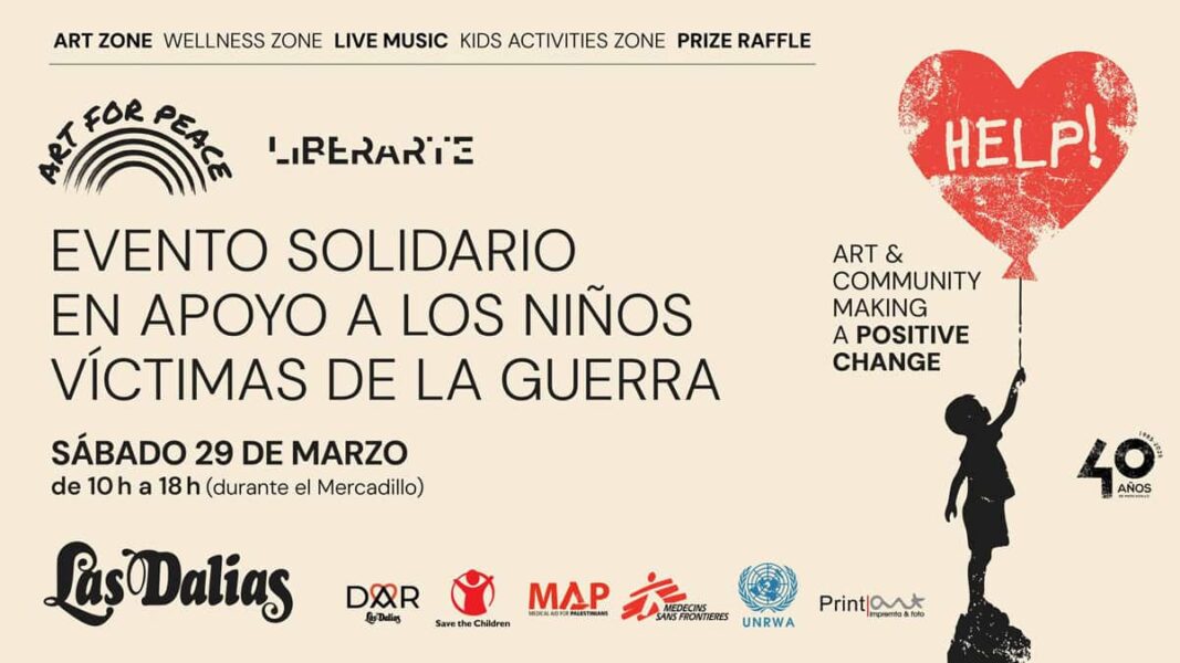 Libérez-vous, un événement caritatif pour les victimes de guerre, Las Dalias, Ibiza, 29 mars 2025. Bienvenue à Ibiza 1 LiberArte & Art for Peace : art et solidarité à Las Dalias, Ibiza