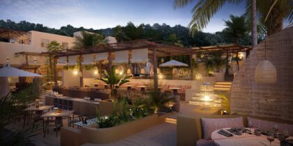 Diner en dans in Madunia Ibiza met livestream met Dj Pippi