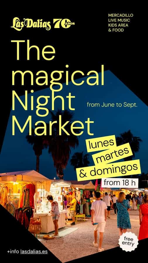 Nachtmarkt van Las Dalias Ibiza
