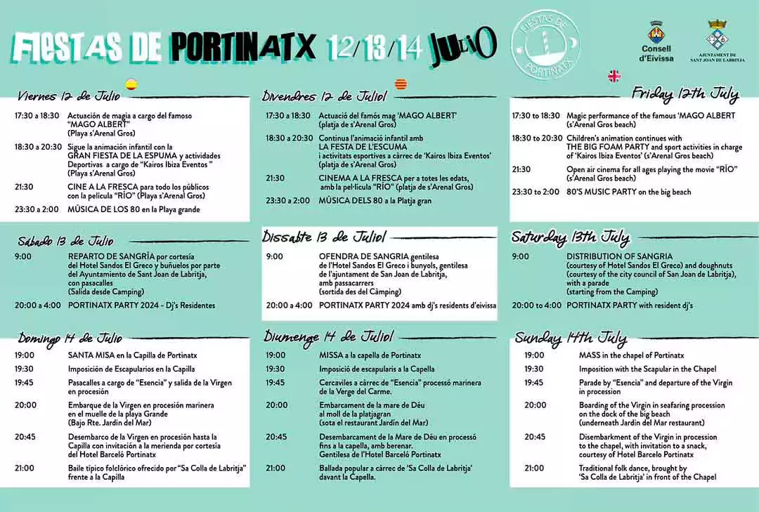Fiestas del Carmen à Portinatx