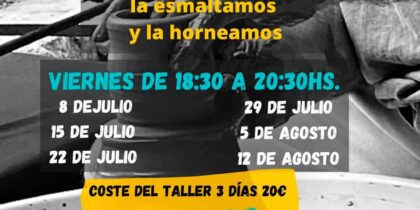 Apprendre la céramique avec l'atelier organisé par AstARTE de Sa Caleta Ibiza