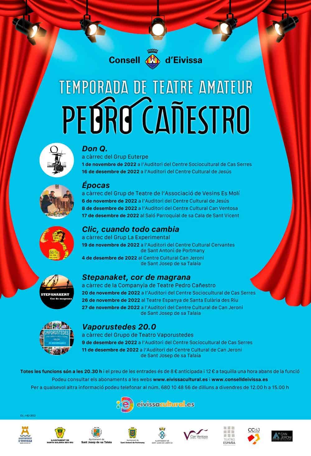 Pedro Cañestro Amateurtheaterseizoen 2022