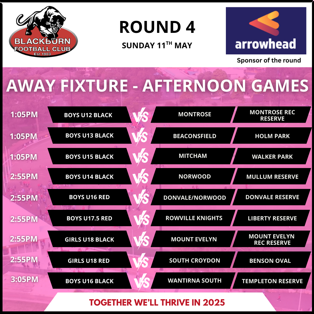Rd 4 Away Afternoon Rd 4 Away Afternoon