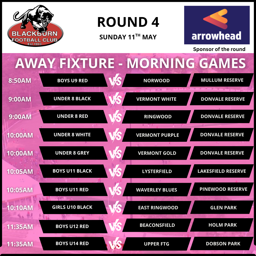 Rd 4 Away Morning Rd 4 Away Morning