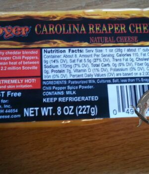 Carolina Reaper cheese