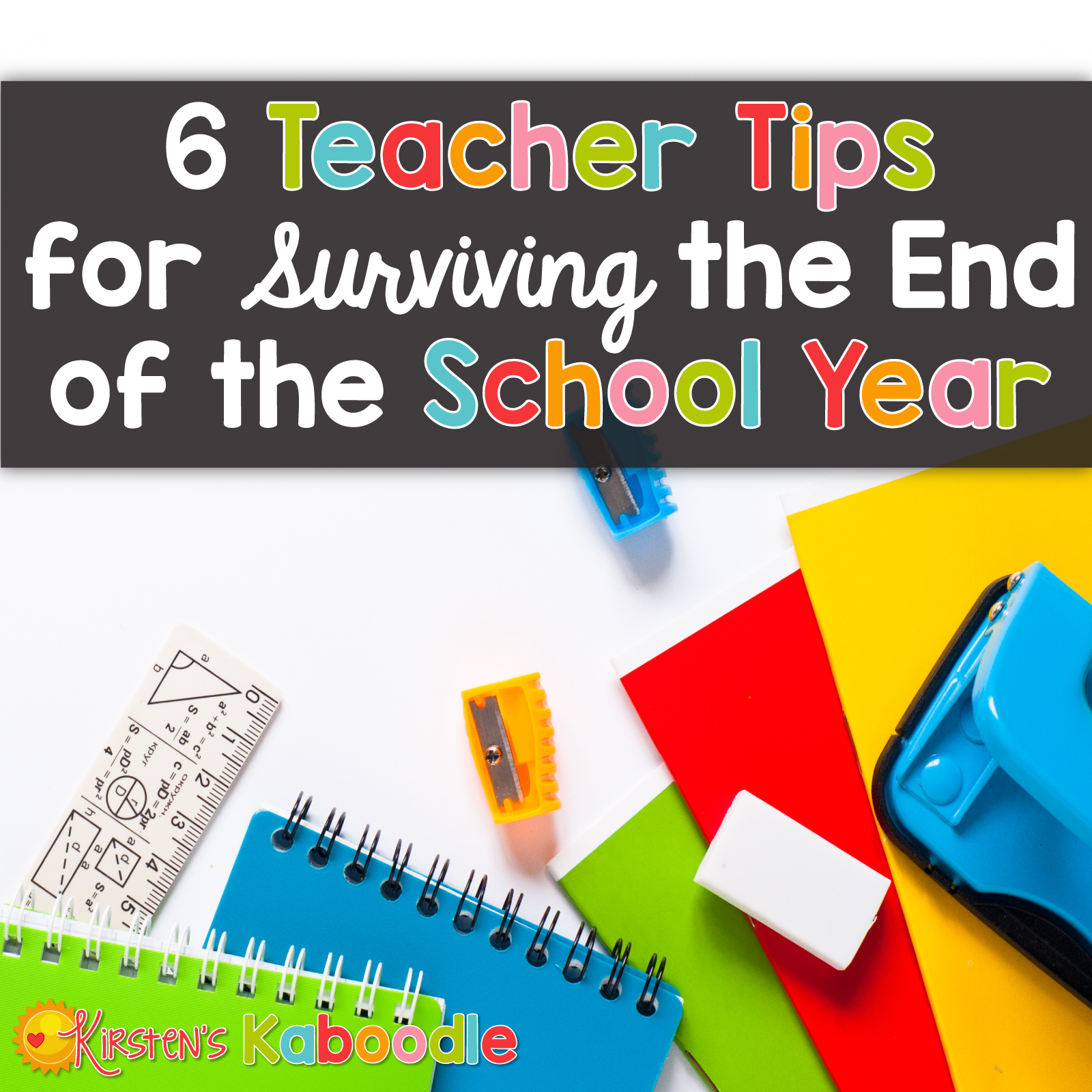 Are you in teacher with end of year burnout? The last few weeks of school are tough, no doubt! Read through these 6 tips that will help you glide through the final days of school with a fresh perspective. Say goodbye to end of year burnout!