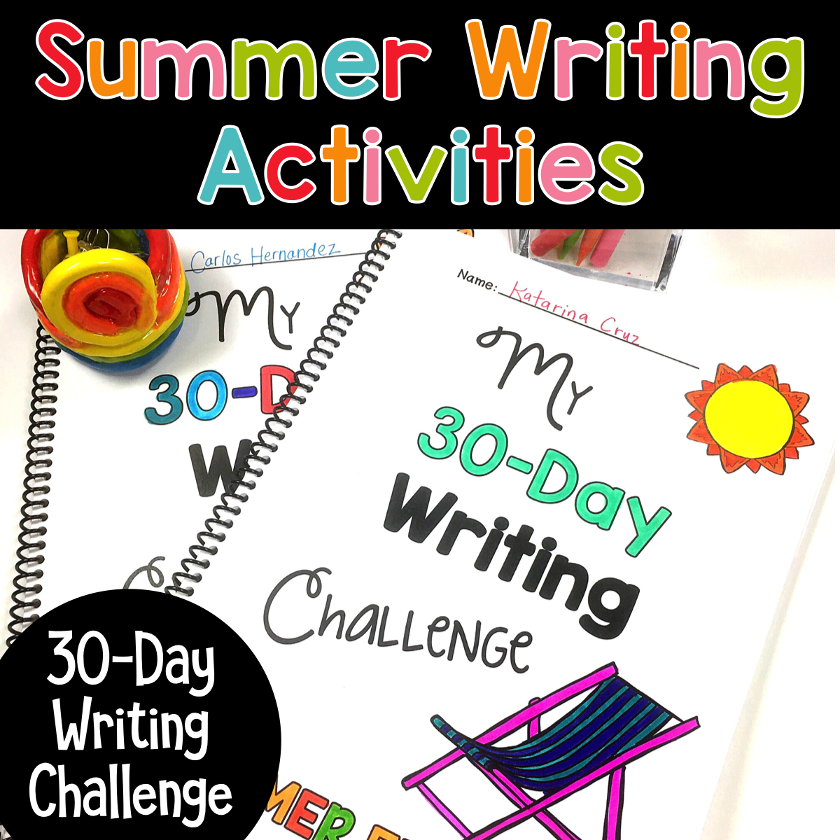 Summer Writing Activities: 30-Day Writing Challenge for Students