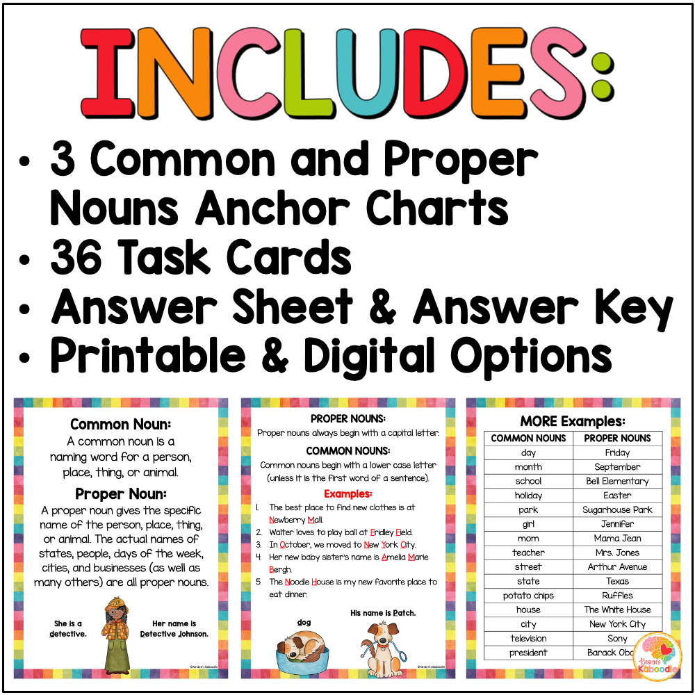 common-and-proper-nouns-task-cards-anchor-charts