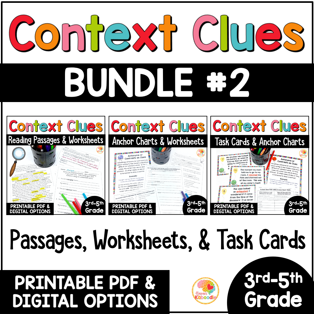 context-clues-activities-bundle-3rd-4th-5th-grade