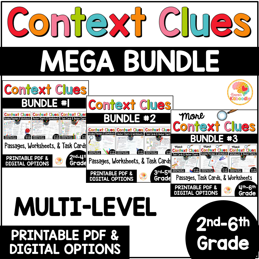 context-clues-activities-task-cards-worksheets-anchor-charts