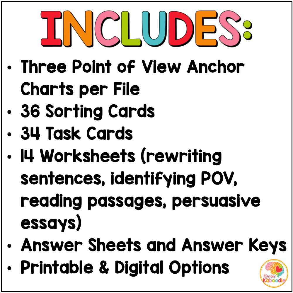 point-of-view-activities-3rd-grade