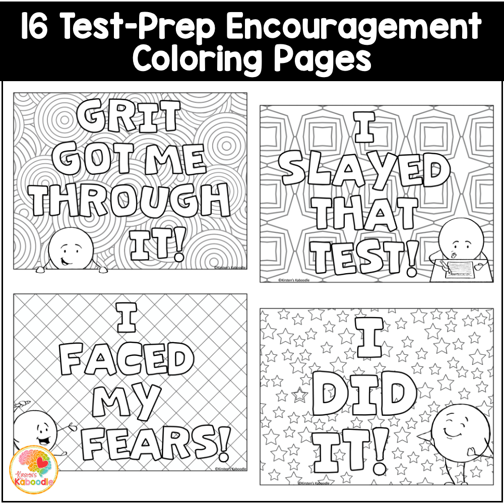 After State Testing Activities: Fun Coloring Pages with Positive Affirmations - Image 4