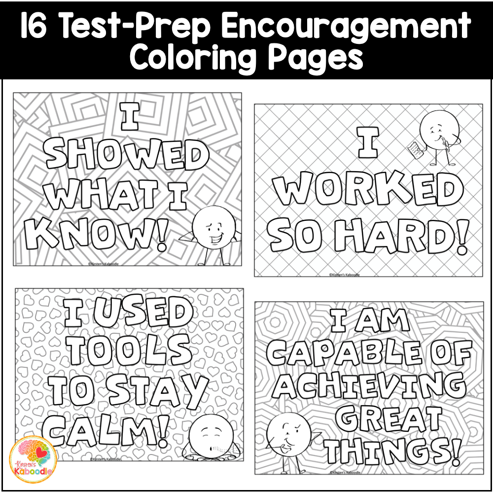 After State Testing Activities: Fun Coloring Pages with Positive Affirmations - Image 3