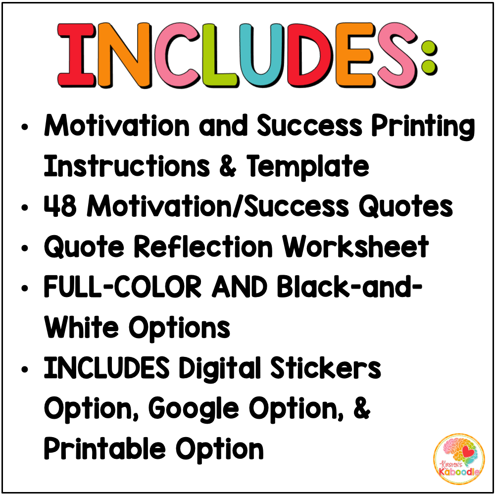 motivation-succcess-quotes-notes-worksheets