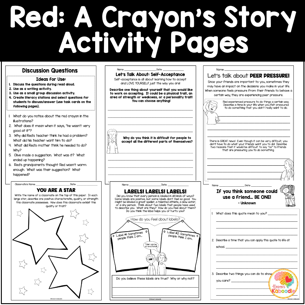 red-a-crayons-story-activities-worksheets