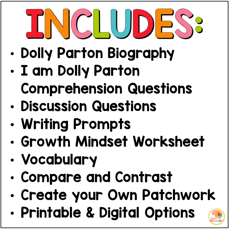 I am Dolly Parton by Brad Meltzer Literature Unit Activities w/ Digital Option - Image 2