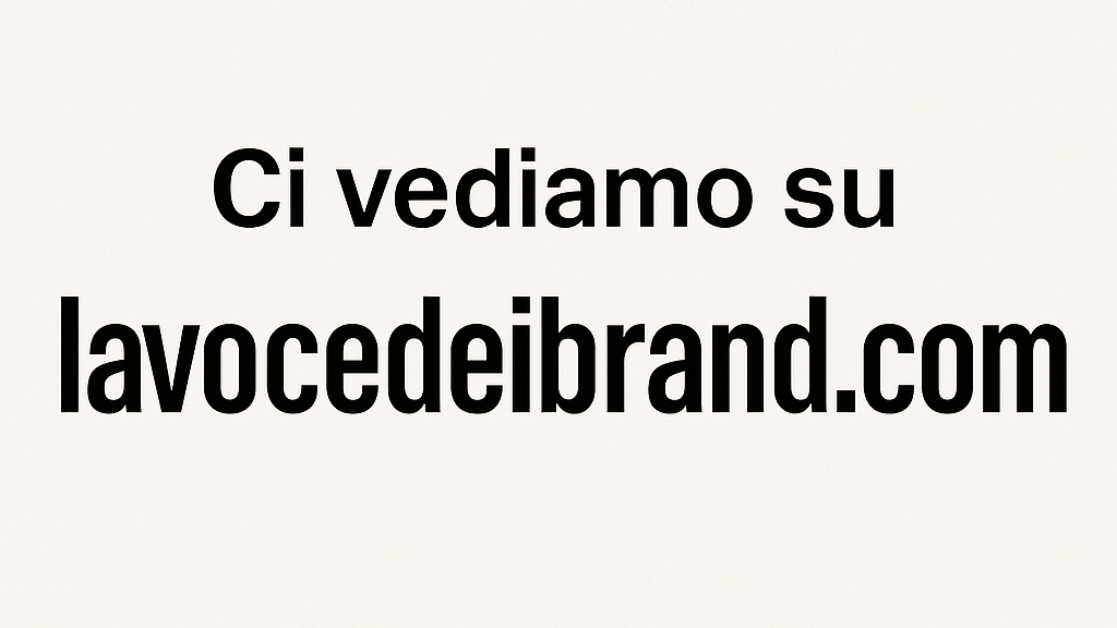 Tutti gli articoli sono stati spostati su lavocedeibrand.com