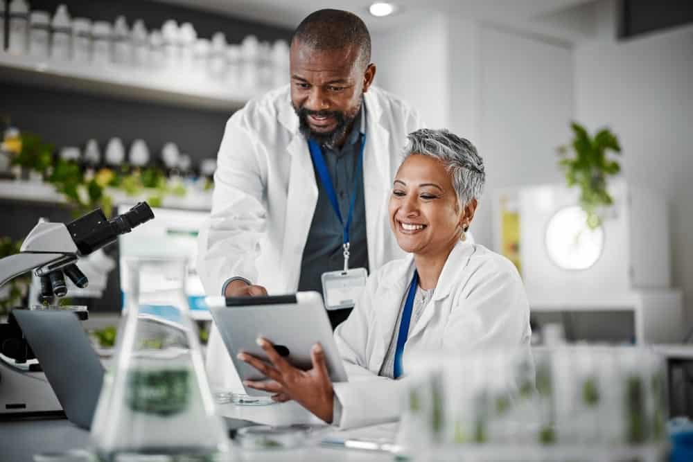Doctors benefiting from accurate healthcare data.